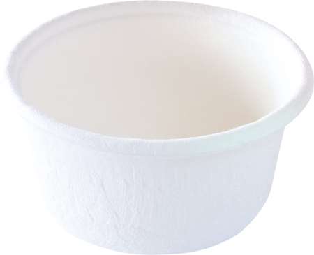 Image de POT A SAUCE 60ml BAGASSE BLANC Ø63mm H32mm     SACHET DE 150