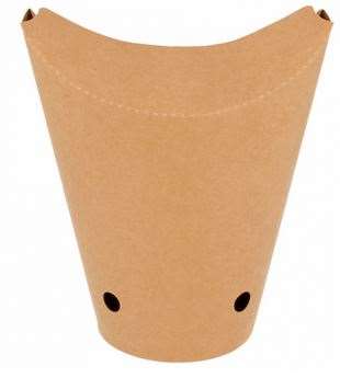 Image de GOBELET FRITES 480ml FERMABLE Ø8.5 H14cm KRAFT BRUN x1000
