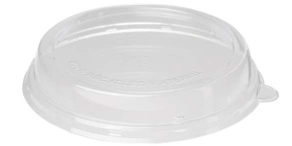 COUVERCLE BOL SALADE Ø194mm H27mm RPET TRANSP  SACHET DE 40