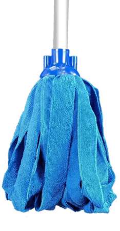 Image de MOP MICROFIBRE BLEUE DOUILLE A VIS 170g