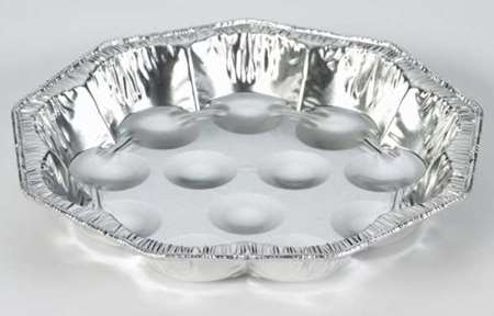 ASSIETTE A ESCARGOTS ALUMINIUM Ø174mm H24mm    COLIS DE 1500