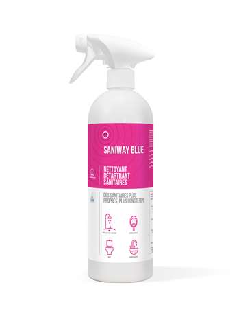 Image de SANIWAY BLUE DETARTRANT SANITAIRE ECOLABEL FLACON DE 750ML