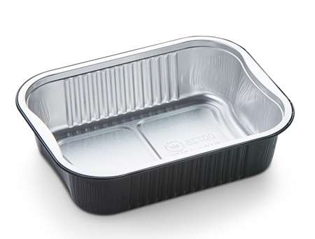 BARQUETTE ALU NOIRE 750ml R2C 178/149/45mm  COLIS DE 440
