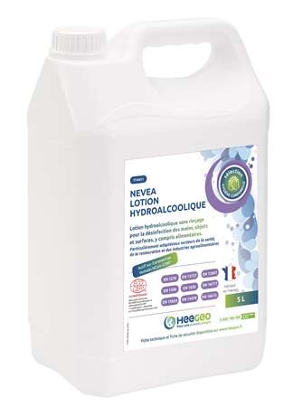 Image de LOTION HYDROALCOOLIQUE NEVEA ECOCERT BIDON DE 5L