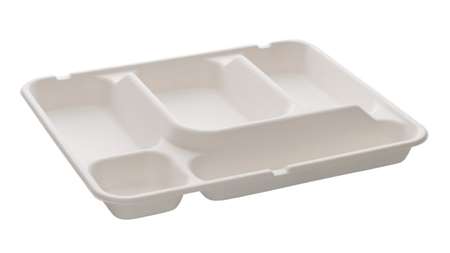 Image de PLATEAU 5cpts BAGASSE 30/24/4cm SACHET DE 50