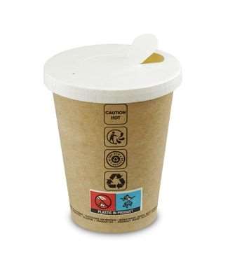 Image de GOBELET CARTON 35cl BOISSON CHAUDE KRAFT BRUN SACHET DE 50