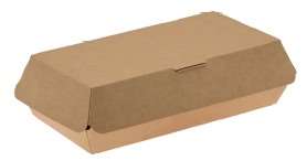 Image de BOITE BURGER CARTON KRAFT BRUN 237/135/75mm COLIS DE 300