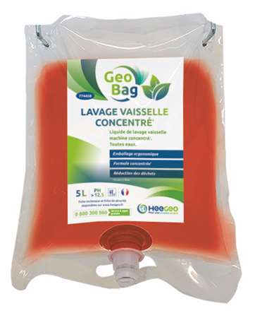 GEOBAG LAVAGE VAISSELLE CONCENTRE ECOLABEL POCHE DE 5L
