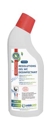 Image de RESOLUTIONS GEL WC DESINFECTANT ECOCERT FLACON DE 750ML