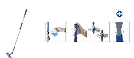 Image de MANCHE ALUMINIUM 1.40m ERGODROP AVEC RESERVOIR 500ml