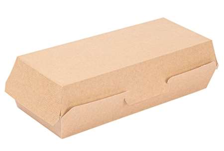 BOITE CARTON A PANINI 26/12/7cm KRAFT BRUN THE PACK X300