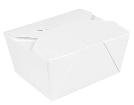 BOITE AMERICAINE 780ml 11.3/9/6.3cm KRAFT BLANC THEPACK x500
