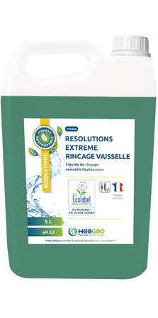 Image de RESOLUTIONS EXTREME RINCAGE VAISSELLE ECOLABEL BIDON DE 5L