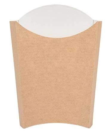 Image de BOITE FRITES CARTON BRUN 135/85/160mm PAQUET DE 200
