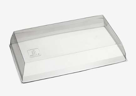 COUVERCLE RPET P/PLATEAU AMBASSADEUR 243/140/45mm x100