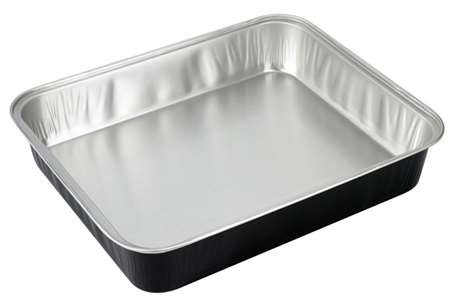 Image de BARQUETTE ALU NOIRE RECTANGULAIRE 3900ML COLIS DE 100