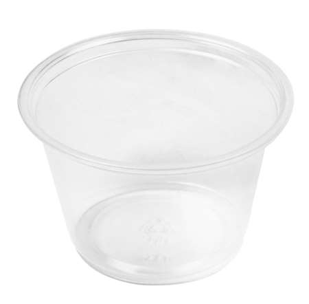 Image de POT A SAUCE 120ml Ø74mm Ht 46mm PET TRANSP.   COLIS DE 2500
