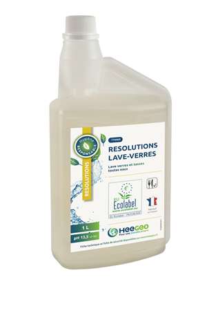 Image de RESOLUTIONS LAVE-VERRES ECOLABEL FLACON DOSEUR DE 1L
