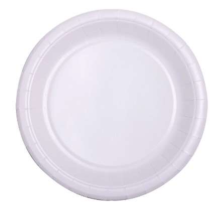 ASSIETTE CARTON RONDE Ø18cm BLANCHE   SACHET 50