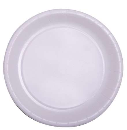 Image de ASSIETTE CARTON RONDE Ø22cm BLANCHE SACHET DE 50