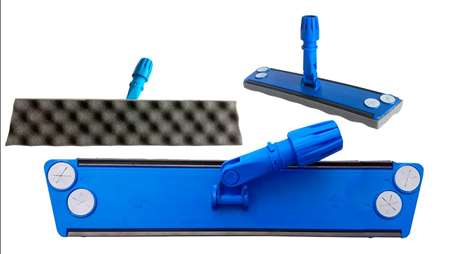 Image de BALAI TRAPEZE PLASTIQUE SEMELLE MOUSSE COLLEE 60cm