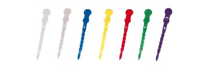 Image de FERMETURE FEROUFAC 30cm JAUNE POUR FILET DE LAVAGE