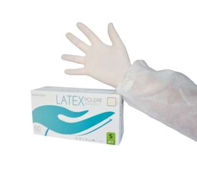 Image de GANT LATEX POUDRE TAILLE L BOITE DE 100