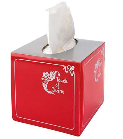 Image de MOUCHOIRS 2 plis DOUX        BOITE CUBE DE 100