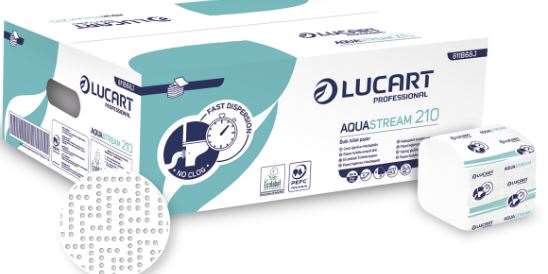 Image de PAPIER TOILETTE 2p PAQUET AQUASTREAM 210fts COLIS DE 40