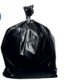 Image de SAC POUBELLE 130L NOIR BD 55µ 800/1100mm       BOBINOT DE 20