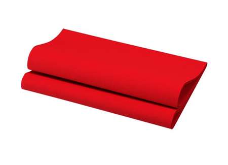 Image de SERVIETTE BIO DUNISOFT 40/40 ROUGE SACHET DE 60