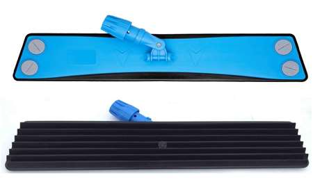 Image de BALAI TRAPEZE PLASTIQUE SEMELLE CAOUTCHOUC 40cm