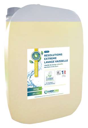 RESOLUTIONS EXTREME LAVAGE VAISSELLE ECOLABEL BIDON DE 24KG