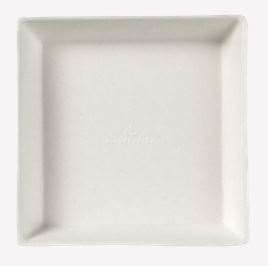 Image de ASSIETTE PULPE CARREE 90/90/16mm QUARTZ BLANCHE x400
