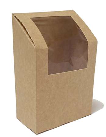 BOITE REPAS WRAPS KRAFT FSC MIX 90x50x95/130mm COLIS DE 500