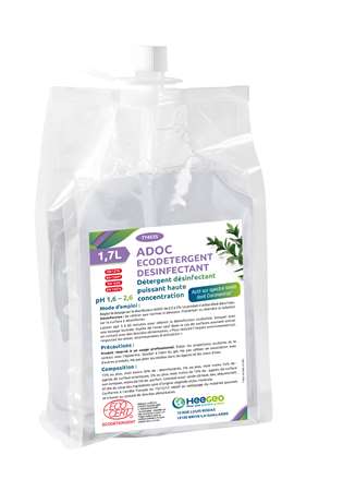 Image de ADOC ECODETERGENT DESINFECTANT RECHARGE DE 1.7L COLIS DE 4