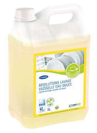 RESOLUTIONS LIQUIDE LAVAGE EAU DOUCE ECOLOGIQUE BIDON DE 5L