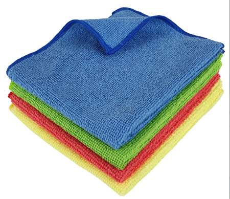 Image de LAVETTE MICROFIBRE 32/36cm BLEUE LOT DE 5