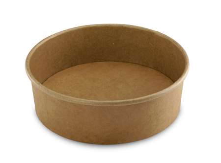 Image de SALADIER ROND KRAFT BRUN 1130cc Ø183 H59 COLIS DE 300
