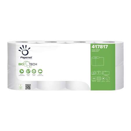 Image de PAPIER TOILETTE 3p ROULEAU 250fts BIOTECH ECOLAB COLIS DE 96