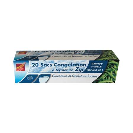 Image de SAC CONGELATION ZIP 18x22cm LE BOITE DE 20