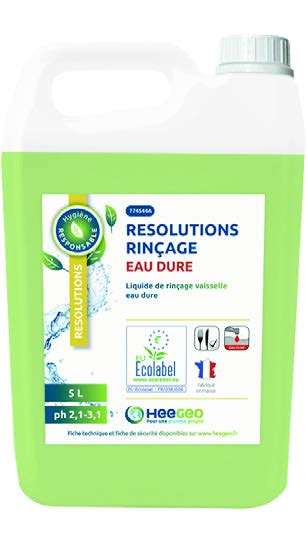 Image de RESOLUTIONS LIQUIDE RINCAGE EAU DURE             BIDON DE 5L