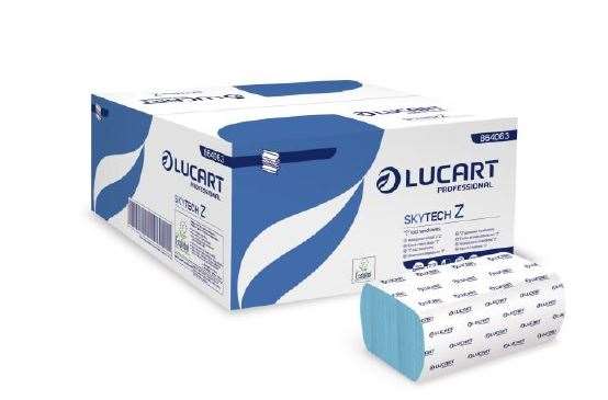 Image de ESSUIE-MAINS PLIE EN Z 2p BLEU 20/24cm SKYTECH COLIS DE 3000