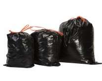 Image de SAC POUBELLE 50L NOIR BD 35µ LIEN COULISSANT   COLIS DE 100