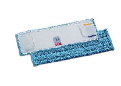 Image de FRANGE MICROFIBRE POCHES/LANGUETTES 40cm BLEUE