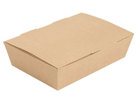BOITE REPAS 20.5/14.6/5cm KRAFT BRUN THE PACK  COLIS 360