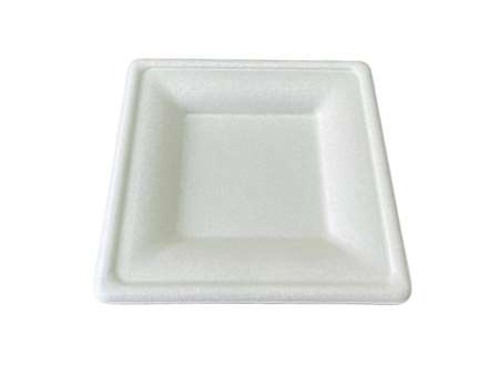 Image de ASSIETTE CARREE BAGASSE 160MM NATUEL COLIS DE 500