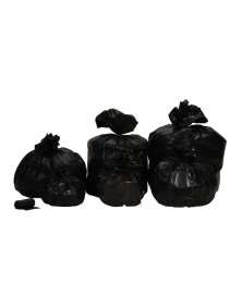 Image de SAC POUBELLE 20L NOIR HD 9µ 450X480mm SOUDURE ÉTOILE x1000