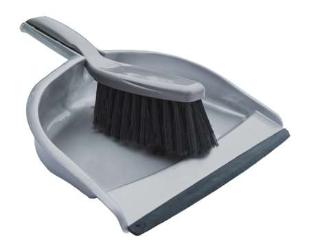 Image de ENSEMBLE PELLE/BALAYETTE ECOLINE AVEC LAME CAOUTCHOUC GRISE