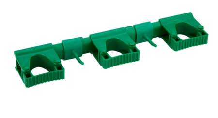 Image de SUPPORT MURAL 3 BALAIS+2 CROCHETS POLYPRO 395mm VERT